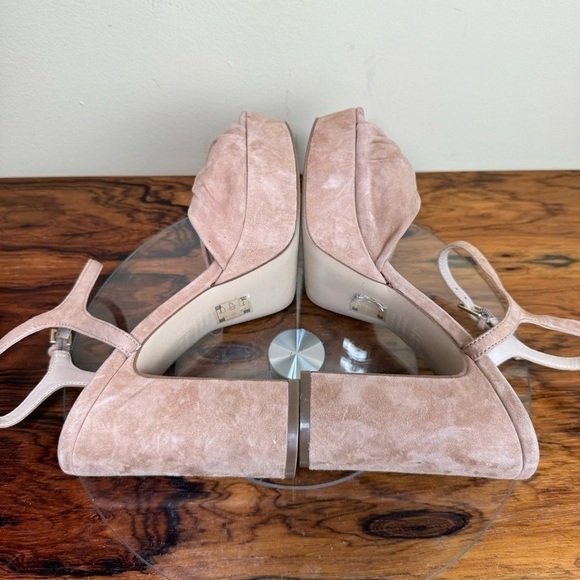 Draper James Paloma Platform Sandal - tan suede - size 10 - Picture 9 of 14